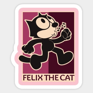 Felix The Cat - Retro Design T-Shirt Sticker